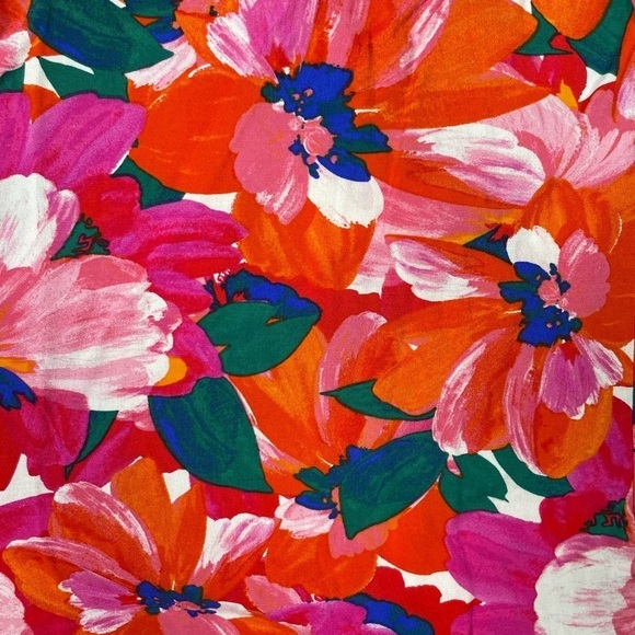 Abel The Label Dress Womens XS Pink Santa Cruz Tropical Island Beach Floral Midi - Picture 8 of 9